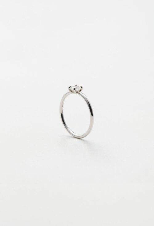 Engagement Ring / Pt900 / Round Brilliant Cut Diamond