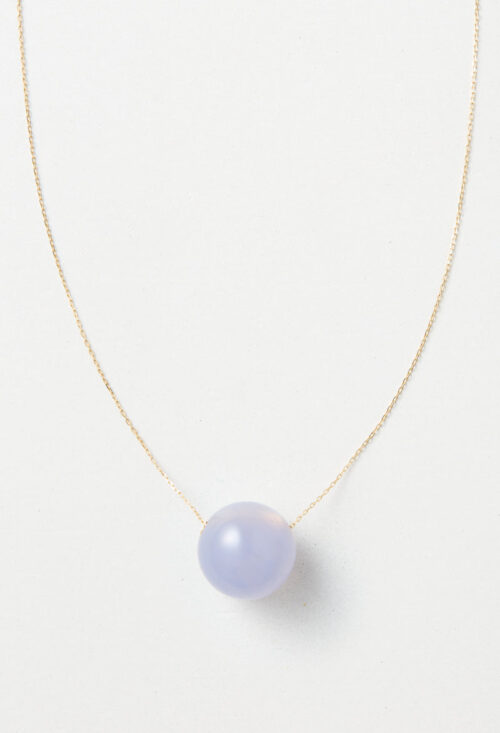 [一点もの] Blue Chalcedony gyoku Necklace / S