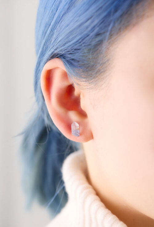 Dumortierite in Quartz Pierce