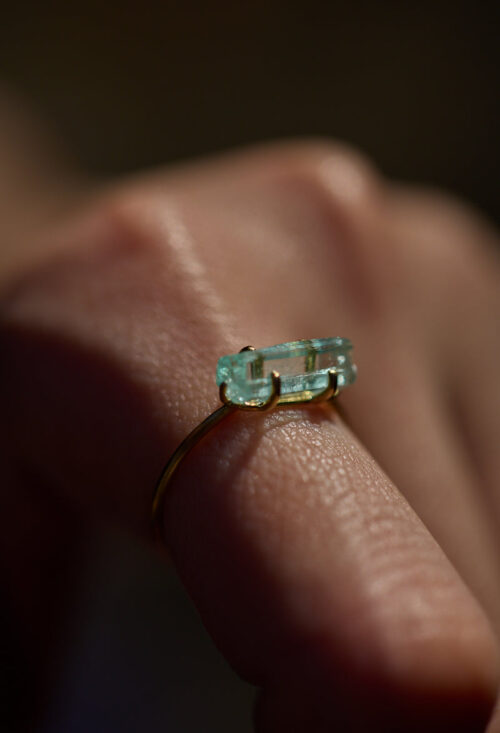 Aquamarine Gem Ring