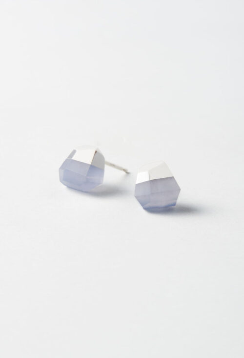 Blue Chalcedony Rock Pierce / Crystal