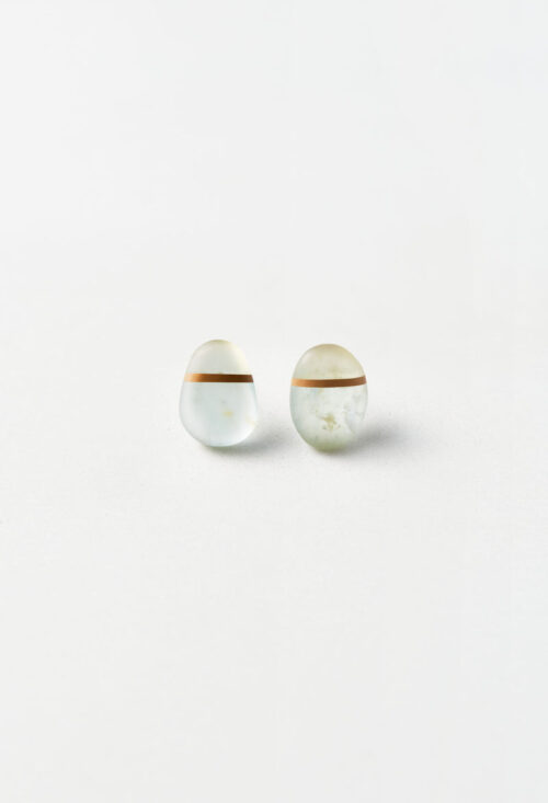 [一点もの] Aquamarine Round Pierce