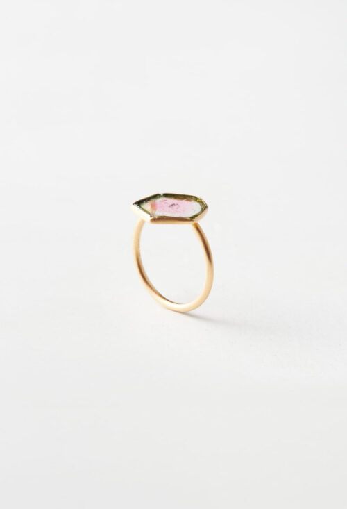 [一点もの] Water melon Tourmaline Gem Ring