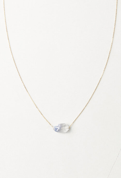 Dumortierite in Quartz Necklace